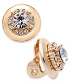 Charter Club Gold-tone Crystal Clip-on Stud Earrings, Only At Macy's