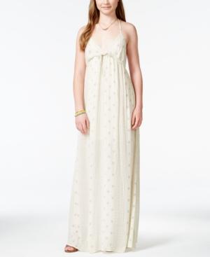 O'neill Juniors' Cynthia Printed Empire-waist Maxi Dress