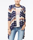 American Rag Striped Hoodie Cardigan, Created For Macy's