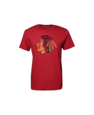 '47 Brand Men's Short-sleeve Chicago Blackhawks Scrum Logo T-shirt