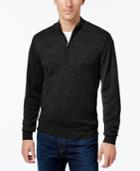 Cutter & Buck Men's Big And Tall Douglas Half-zip Heathered Sweater