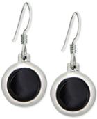 Giani Bernini Round Black Onyx Drop Earrings In Sterling Silver, Only At Macy's