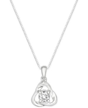 Diamond Pendant Necklace (1/4 Ct. T.w.) In 14k White Gold