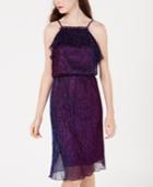Xoxo Juniors' Metallic Crinkle Halter Dress