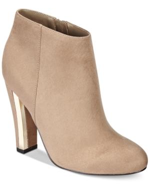 Call It Spring Lovelarwen Metallic-heel Booties Women's Shoes