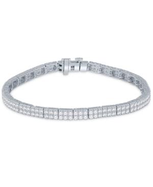 Diamond Modular Tennis Bracelet (3 Ct. T.w.) In 14k White Gold