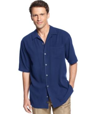 Tommy Bahama Men's 100% Silk Short-sleeve Catalina Twill Shirt, Created For Macy's
