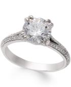 Certified Diamond Engagement Ring (2-1/3 Ct. T.w.) In 18k White Gold