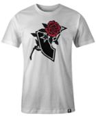 Famous Stars And Straps Men's Stencil Rose Graphic-print Logo T-shirt