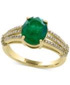 Effy Final Call Emerald (2-1/8 Ct. T.w.) And Diamond (1/5 Ct. T.w.) Ring In 14k Gold
