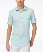 Alfani Red Men's Texture Short-sleeve Pocket Shirt, Only At Macy's