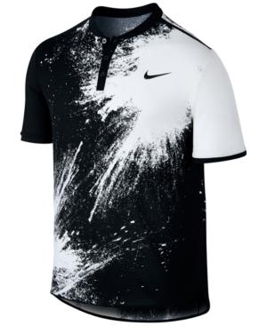 Nike Men's Court Breathe Printed Tennis Polo