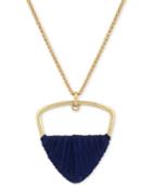 Lucky Brand Gold-tone Thread-wrapped Pendant Necklace