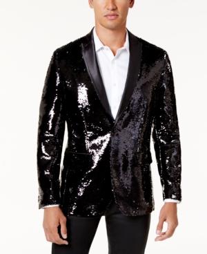 Inc International Concepts Men's Slim-fit Sequined Blazer, Created For Macy's