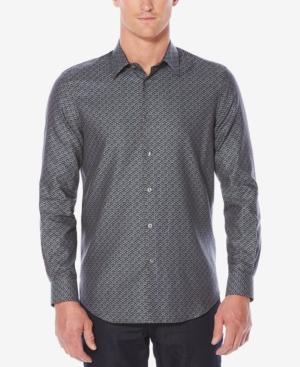 Perry Ellis Men's Classic-fit Herringbone Shirt