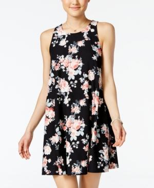 Planet Gold Juniors' Printed Swing Dress