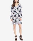 Karen Kane Printed Bell-sleeve Shift Dress