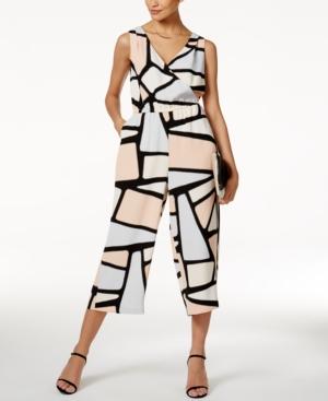 Alfani Prima Printed Cropped Jumpsuit, Only At Macy's