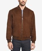 Weatherproof Men's Perforated Microsuede Baseball Jacket