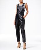 Rachel Rachel Roy Faux-leather Overalls, Only At Macy's