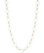 Anne Klein Gold-tone Circle Link Collar Necklace