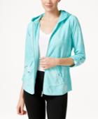 Style & Co. Sport Tie-dyed Hoodie, Only At Macy's