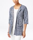 G.h. Bass & Co. Heathered Open-front Cardigan