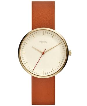 Fossil Women's Essentialist Luggage Leather Strap Watch 38mm