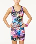 Material Girl Active Juniors' Graffiti-graphic Layered Dress, Only At Macy's