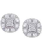 Wrapped In Love Diamond Cluster Stud Earrings (1 Ct. T.w.) In 14k Gold, Created For Macy's