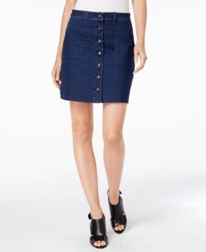 Two By Vince Camuto Twilight Wash Denim A-line Skirt