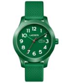 Lacoste Kids' 12.12 Green Silicone Strap Watch 32mm