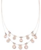 Lonna & Lilly Gold-tone Pave & Stone Lace Coin Statement Necklace, 16 + 3 Extender
