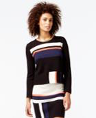 Rachel Rachel Roy Long-sleeve Printed Pullover Sweater