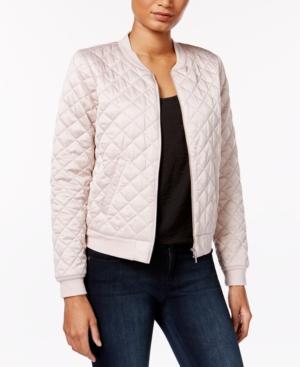 Kensie Quilted Bomber Jacket