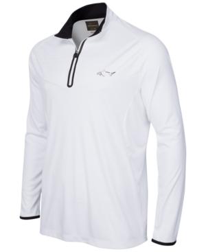 Greg Norman For Tasso Elba Embossed Quarter-zip Shirt, Only At Macy's