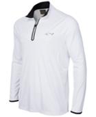 Greg Norman For Tasso Elba Embossed Quarter-zip Shirt, Only At Macy's