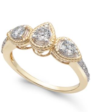 Diamond Rope-framed Engagement Ring (5/8 Ct. T.w.)