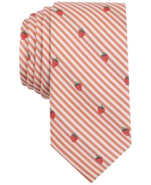 Bar Iii Men's Strawberry Conversational Slim Tie, Created For Macy's