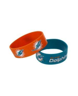 Aminco Miami Dolphins Wide Bracelet 2-pack