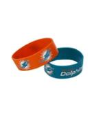 Aminco Miami Dolphins Wide Bracelet 2-pack