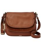 Fossil Peyton Leather Double Flap Bag
