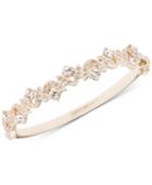 Givenchy Crystal Hinged Bangle Bracelet