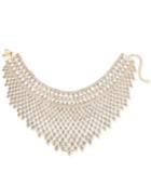 I.n.c. Silver-tone Draped Choker Statement Necklace, Created For Macy's