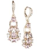 Givenchy Gold-tone Multi-crystal Drop Earrings