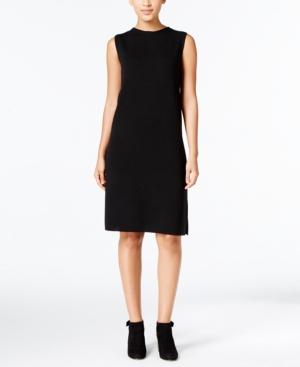 Eileen Fisher Wool Crew-neck Shift Dress