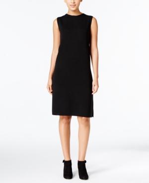 Eileen Fisher Wool Crew-neck Shift Dress