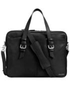 Cole Haan Smooth Leather Zip Top Attache Bag