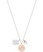 Swarovski Silver-tone Zodiac Pave, Crystal & Birthstone Charm 14-7/8 Pendant Necklace