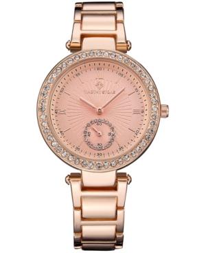 Women's 'elle' Classic Crystal Accented Bracelet Watch